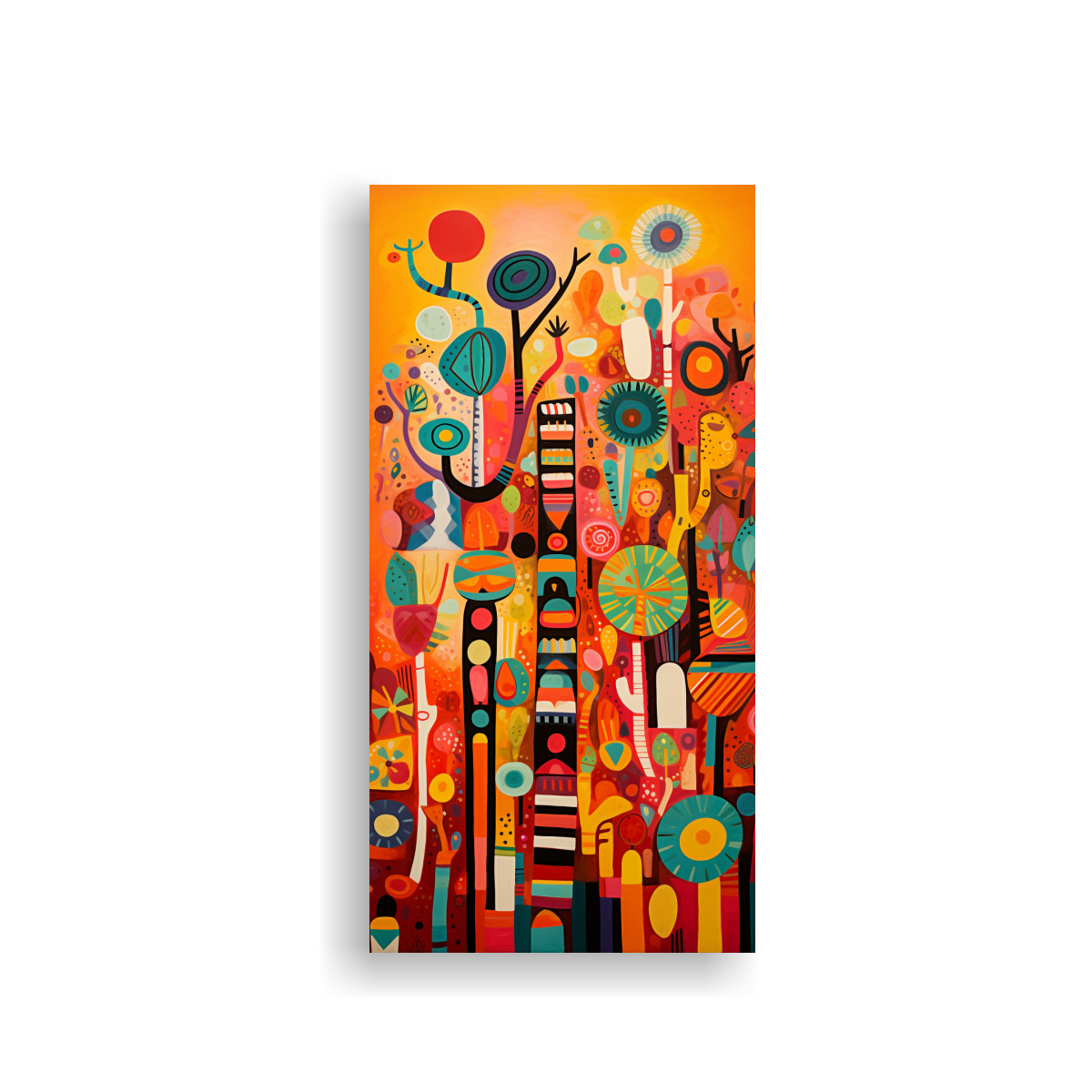 pintura-abstracta-para-decoraci-n-en-cuarto-reinterpretaci-n-abstracta-del-arte-popular-mexicano