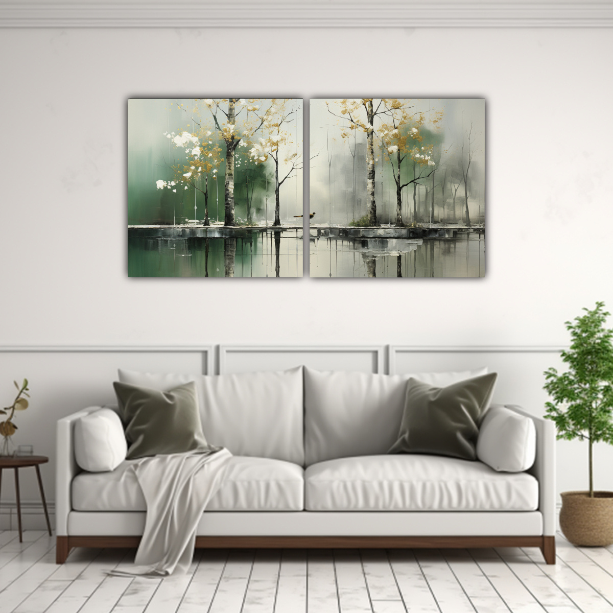 pintura-abstracta-rboles-plata-set-2-vanguardia-llamativo-1