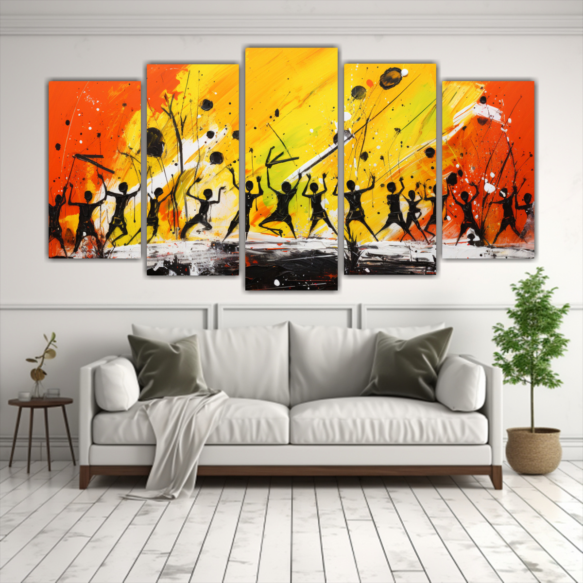 pintura-abstracta-rectangular-hermosa-en-amarillo-y-rojo-y-negro-1