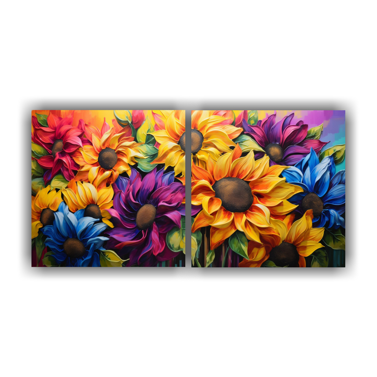 pintura-abstracta-relieve-lienzo-colores-arco-iris-girasoles
