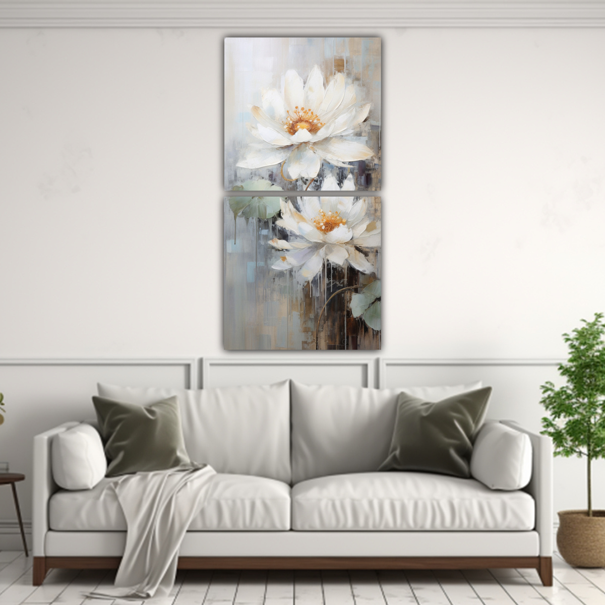 pintura-abstracta-simplicidad-en-loto-blanco-en-lienzo-1