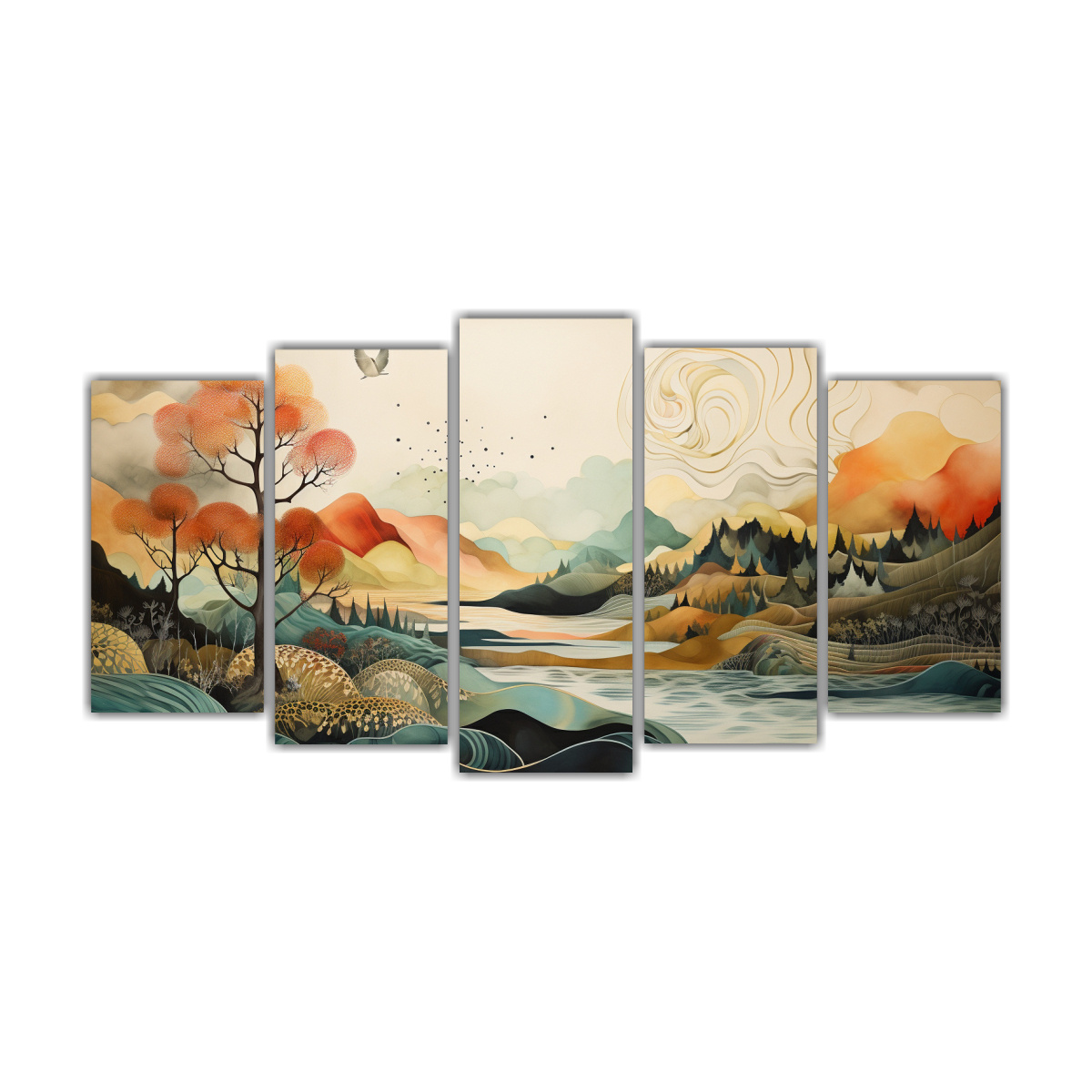 pintura-abstracta-y-maravillas-naturales-en-lienzo-horizontal-duradero-de-cinco-fusionando-patrones