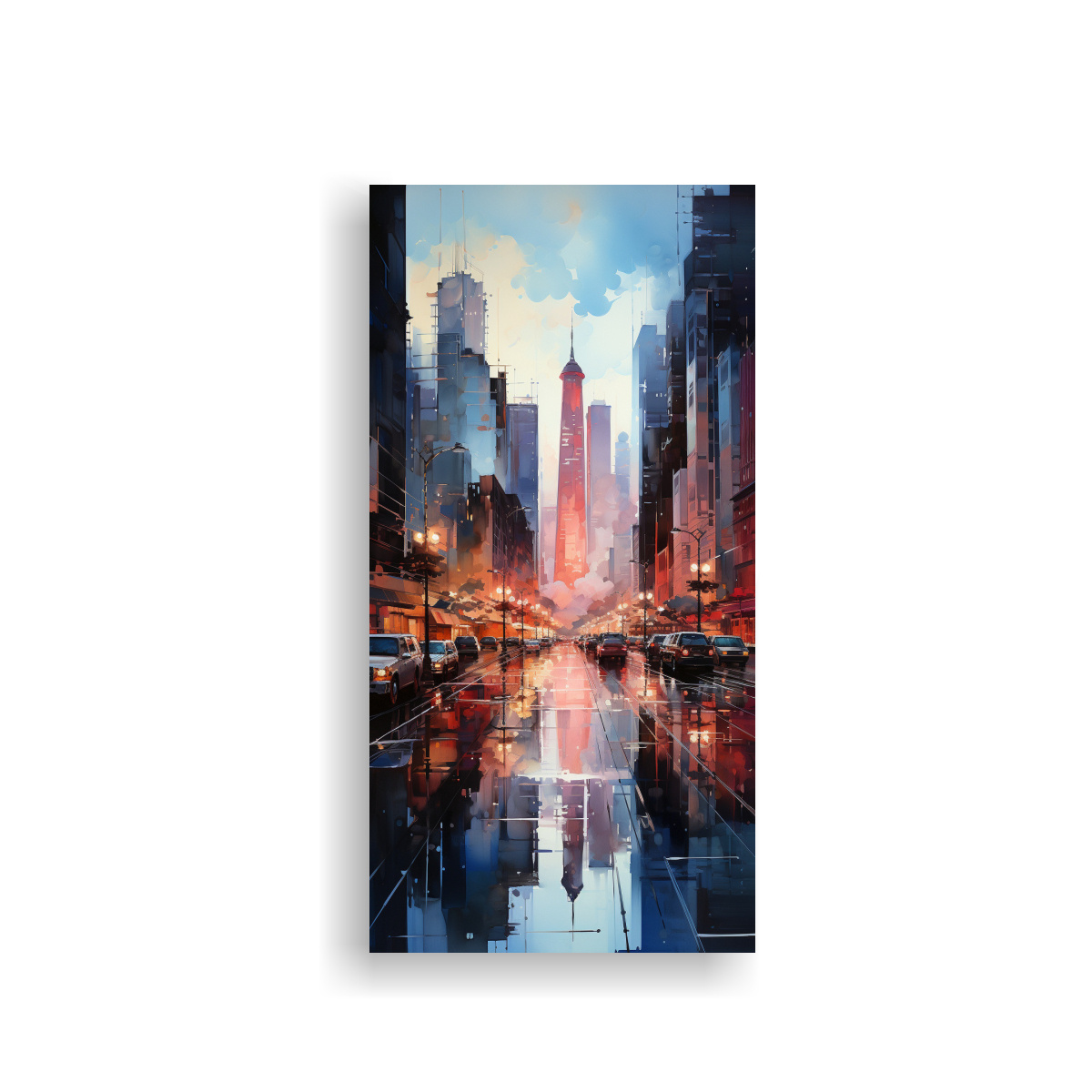 pintura-acuarela-abstracta-en-ciudad-detalles-intrincados-en-tela-bastidor