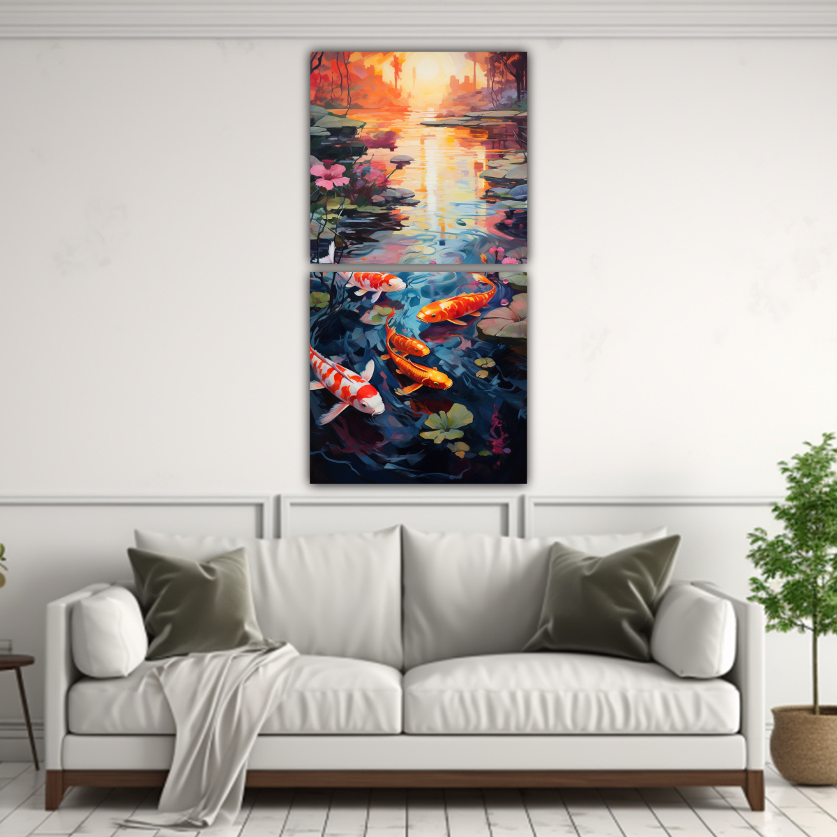 pintura-acuarela-con-ondas-abstractas-de-estanque-de-koi-sereno-para-decorar-paredes-1