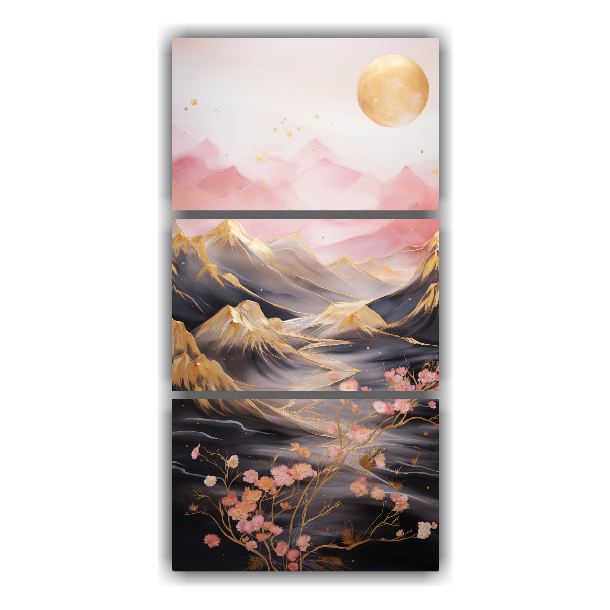 pintura-acuarela-paisaje-monta-a-elegante-en-tres-cuadros-nico