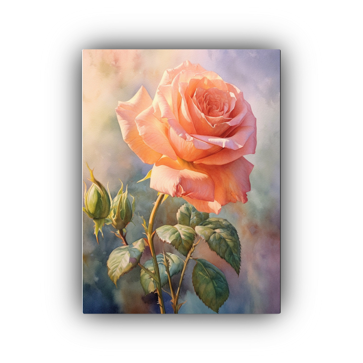 pintura-acuarela-rosa-c-lida-en-dormitorio