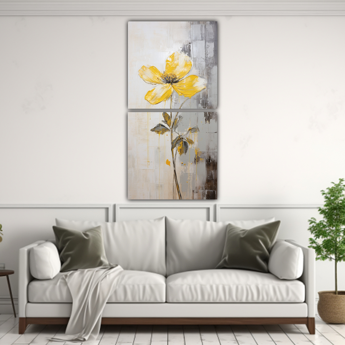 pintura-al-leo-amarilla-de-flores-estilo-decorativo-1