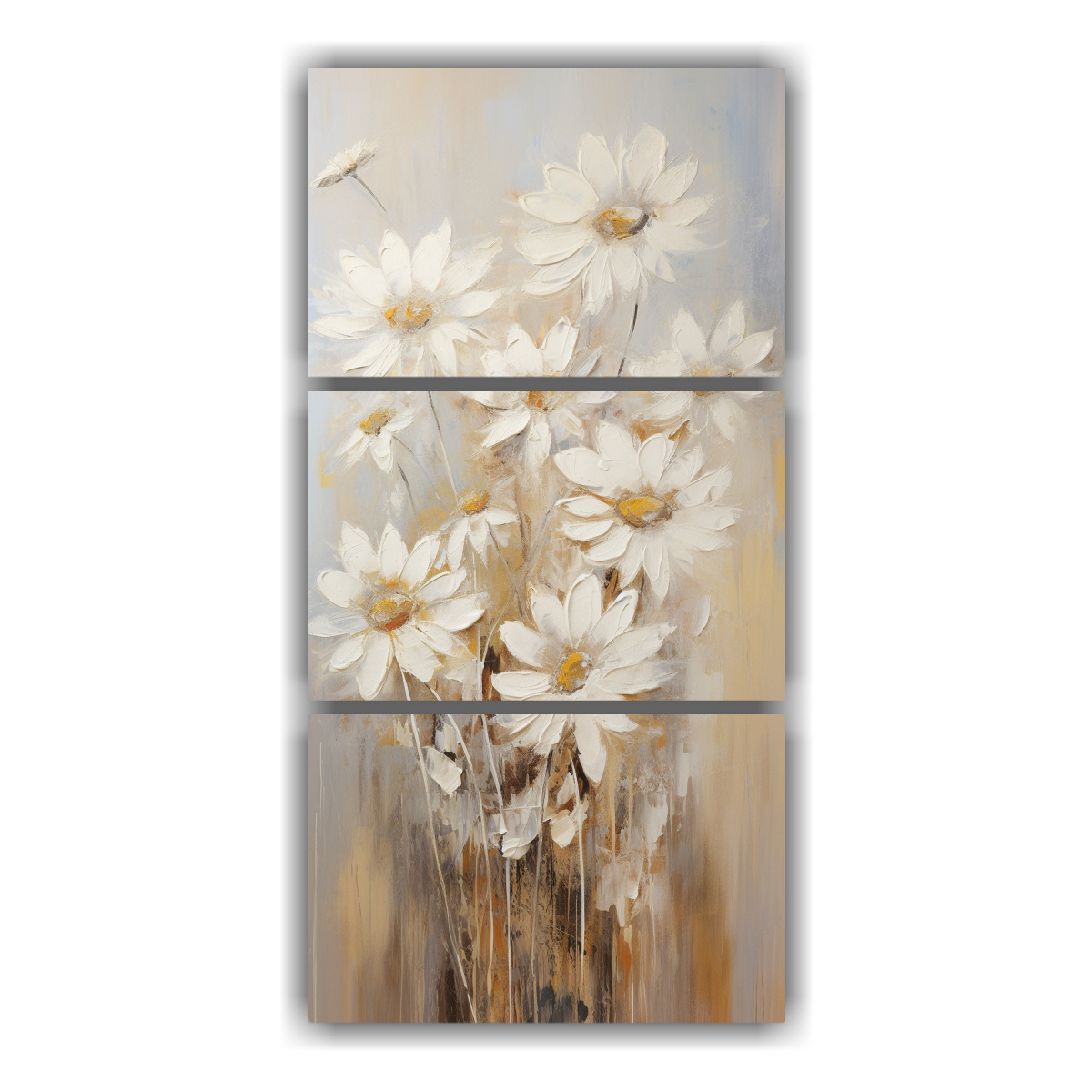 pintura-al-leo-de-girasoles-blancos-en-lienzo-estilo-vanguardia