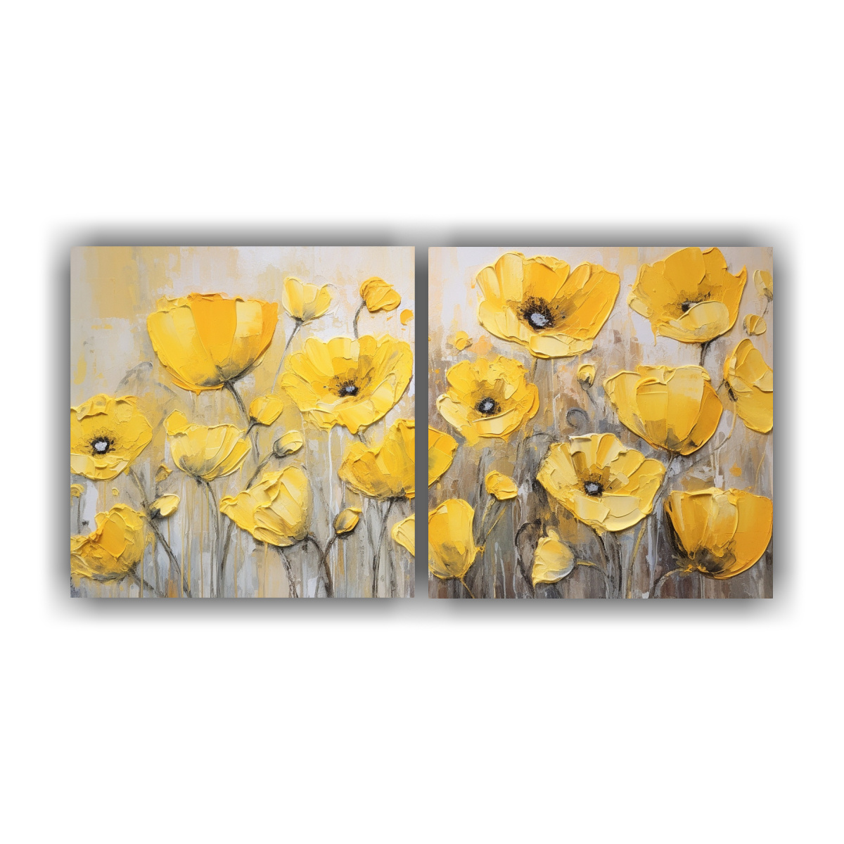 pintura-alta-calidad-urbano-yellow-poppies-en-lienzo-estilo