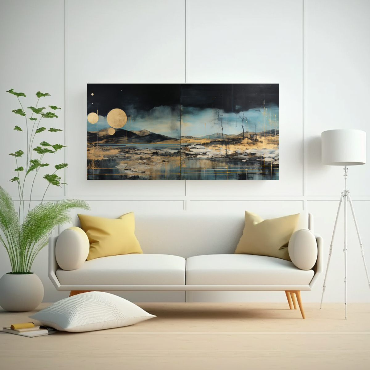 pintura-arte-abstracto-pop-art-en-negro-turquesa-y-dorado-acuarela-en-decoraci-n-1