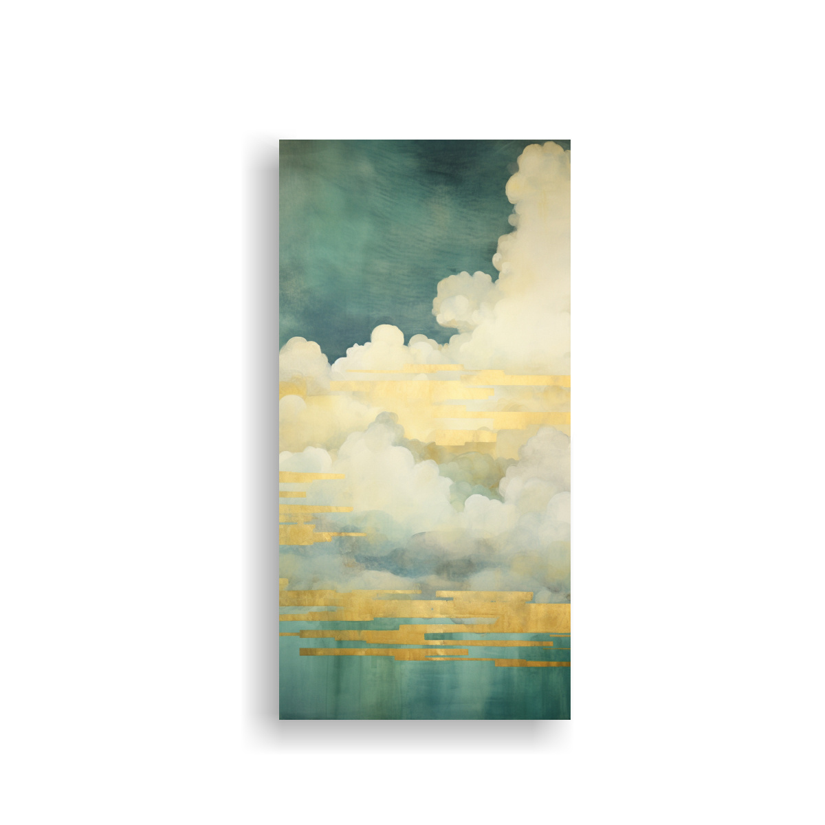 pintura-arte-tela-sublimada-tem-tica-con-acuarela-turquesa-y-dorada-del-arco-ris