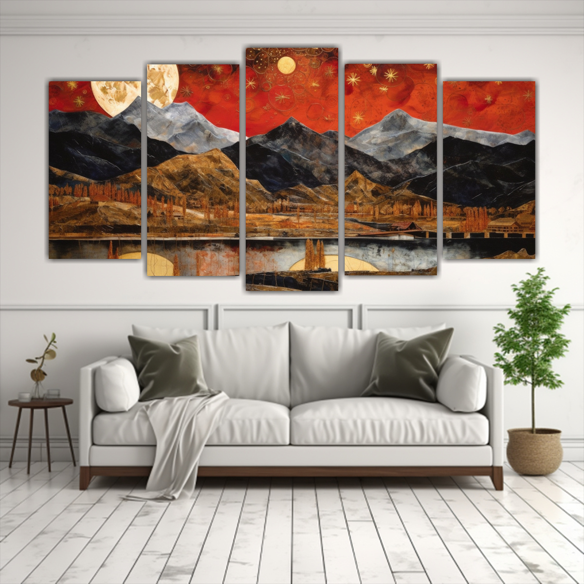 pintura-con-luna-cerca-de-las-monta-as-con-estrellas-1