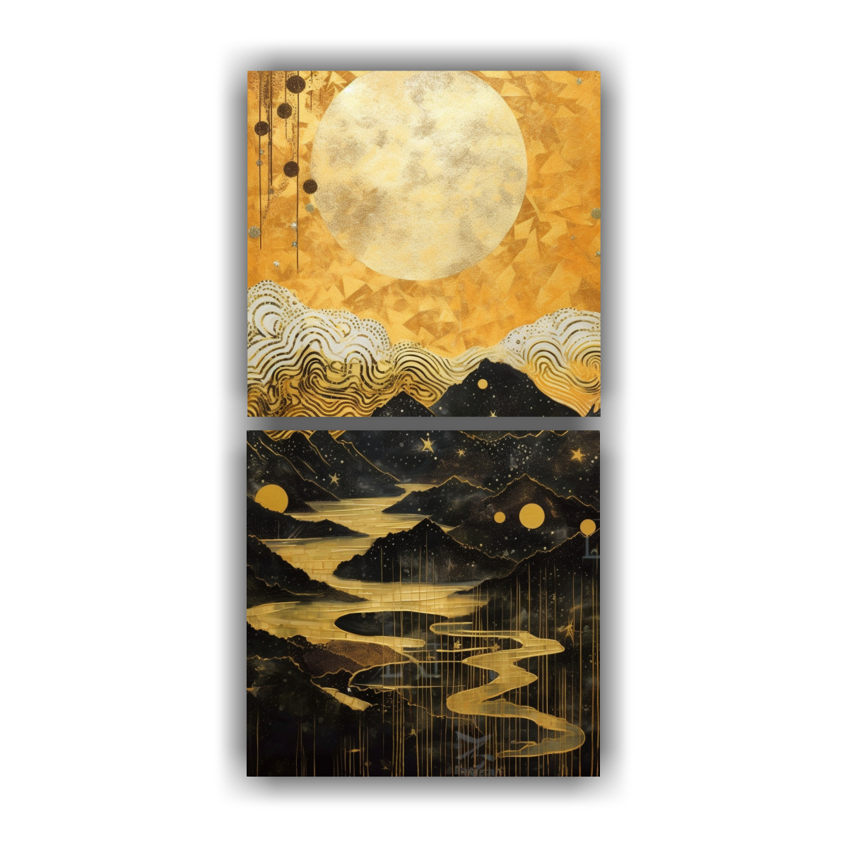 pintura-con-luna-y-monta-as-set-de-2