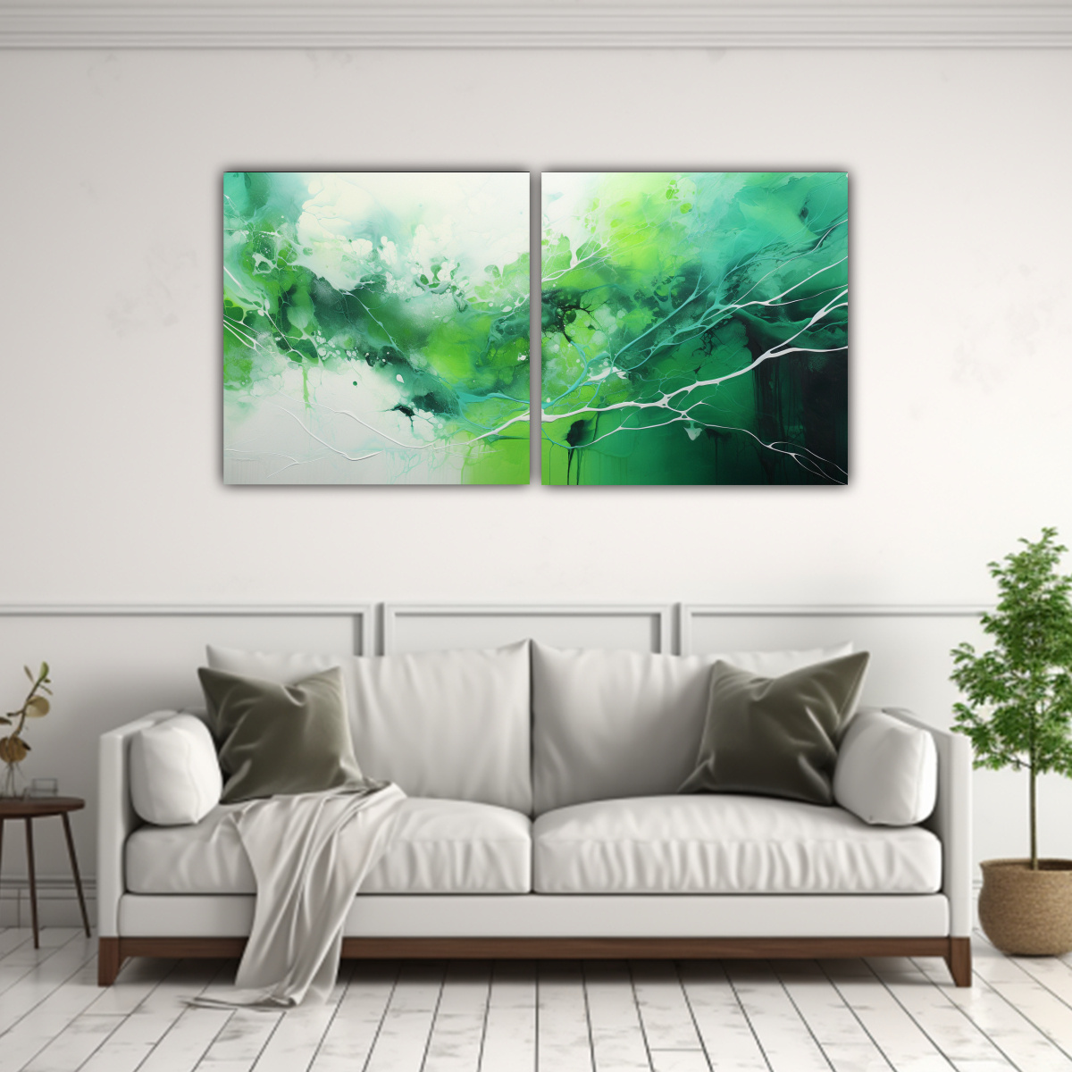 pintura-creativa-en-verde-y-plata-estilo-juego-de-2-lienzos-1-1