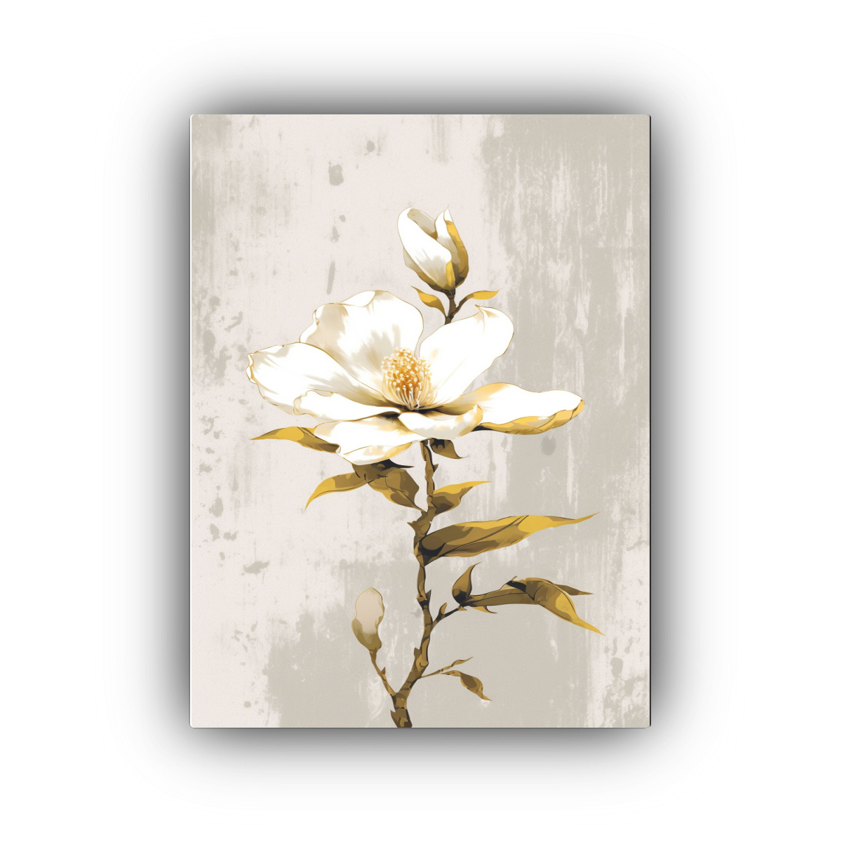pintura-cuadro-de-interiores-magnolia-flor-psicod-lico-oroblanco