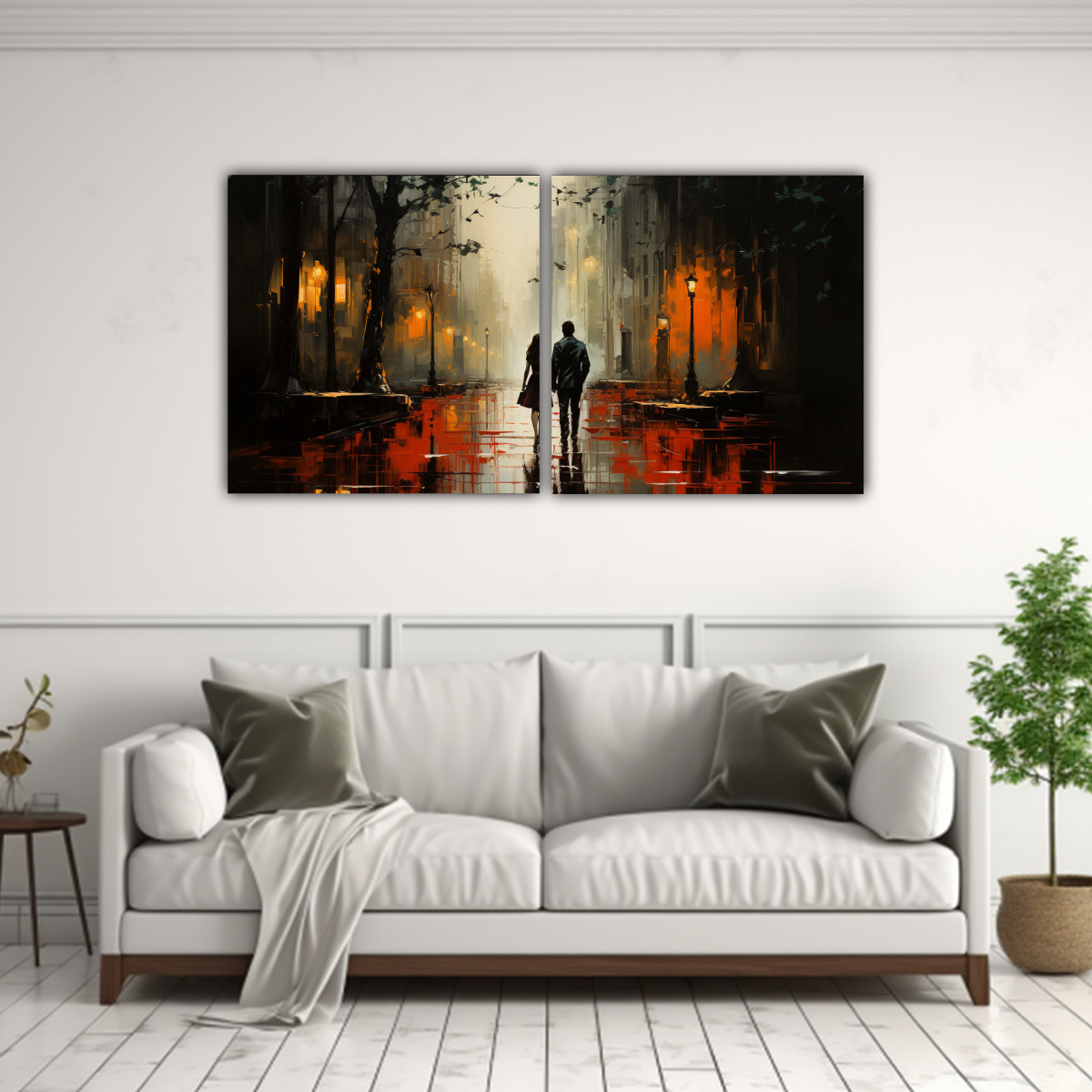 pintura-cuadro-equilibrio-visual-caminando-bajo-la-lluvia-1