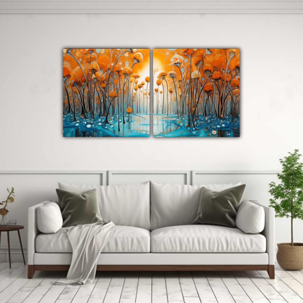 pintura-cuadro-poca-en-naranja-y-dorado-1