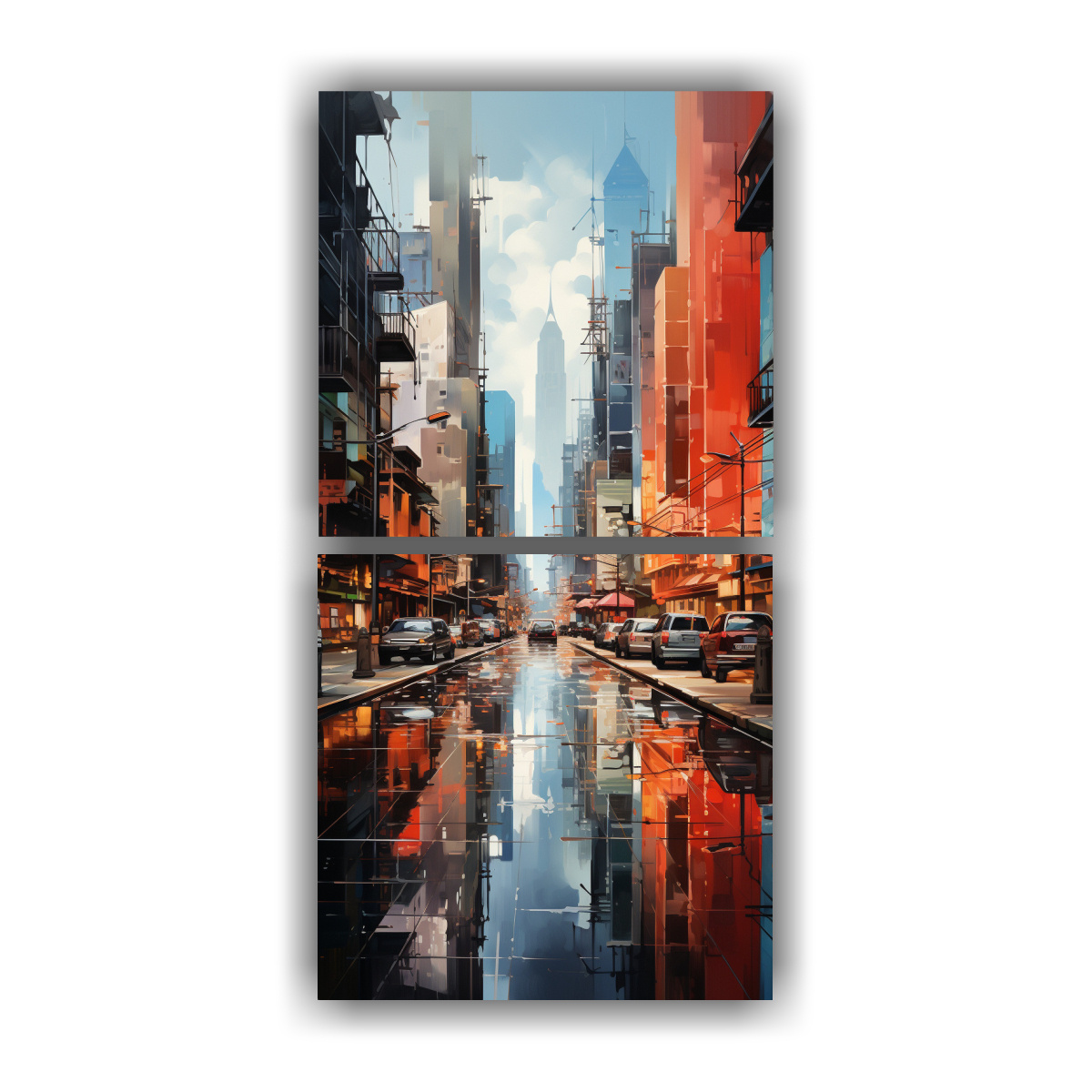 pintura-cubista-ciudad-fragmentada-cuadros-decorativos