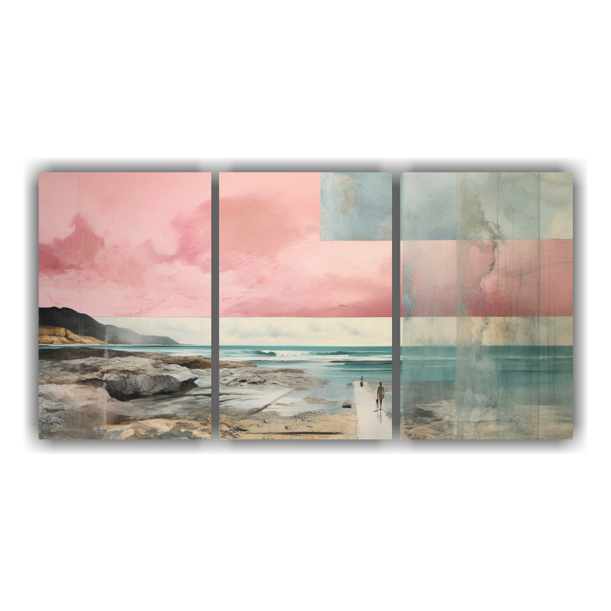 pintura-d-ptico-imagen-vida-en-acuarela-rosa-verde-azulado-y-plateado