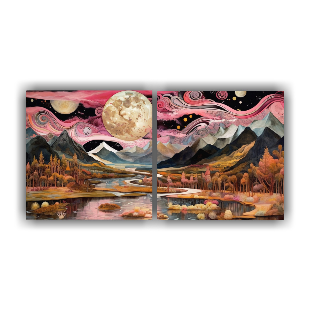 pintura-de-ambiente-con-luna-cerca-de-monta-as-estrelladas