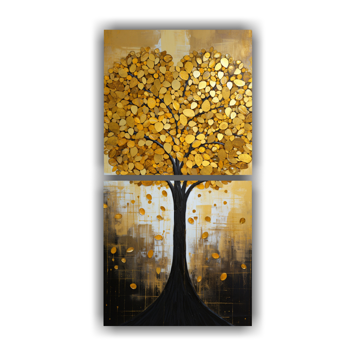 pintura-de-arte-abstracto-de-dos-rboles-en-dorado-y-amarillo