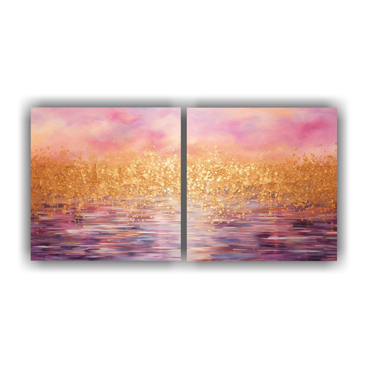 pintura-de-arte-de-pared-conceptual-equilibrio-estilo-puntillismo-luminoso-de-l-quidos