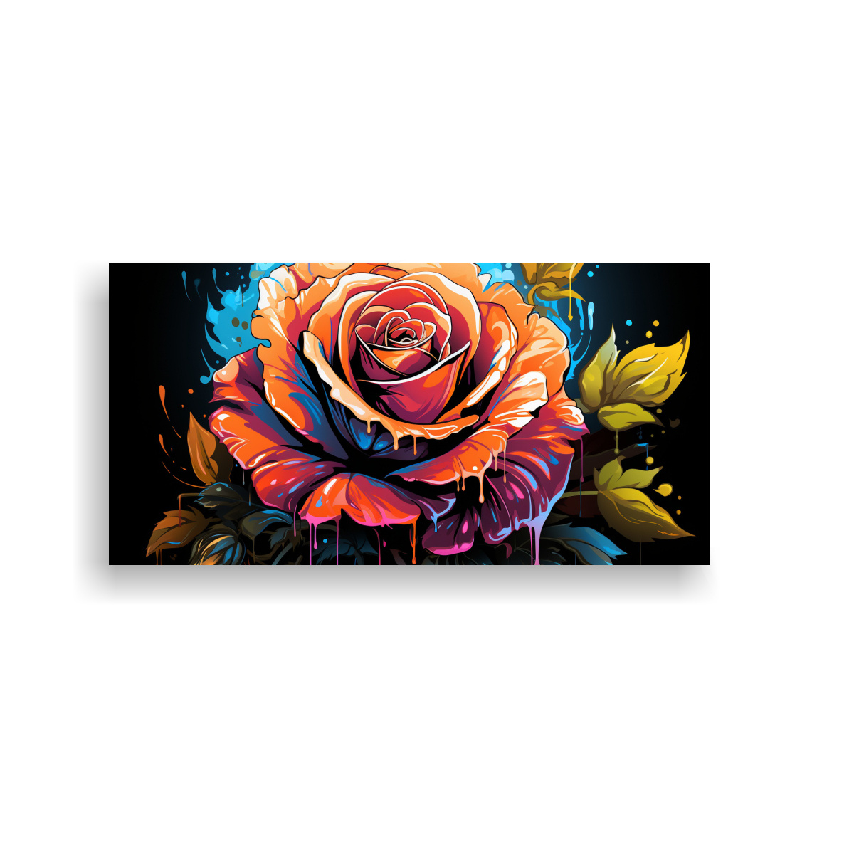 pintura-de-arte-de-pared-rosa-floreada-al-estilo-graffiti