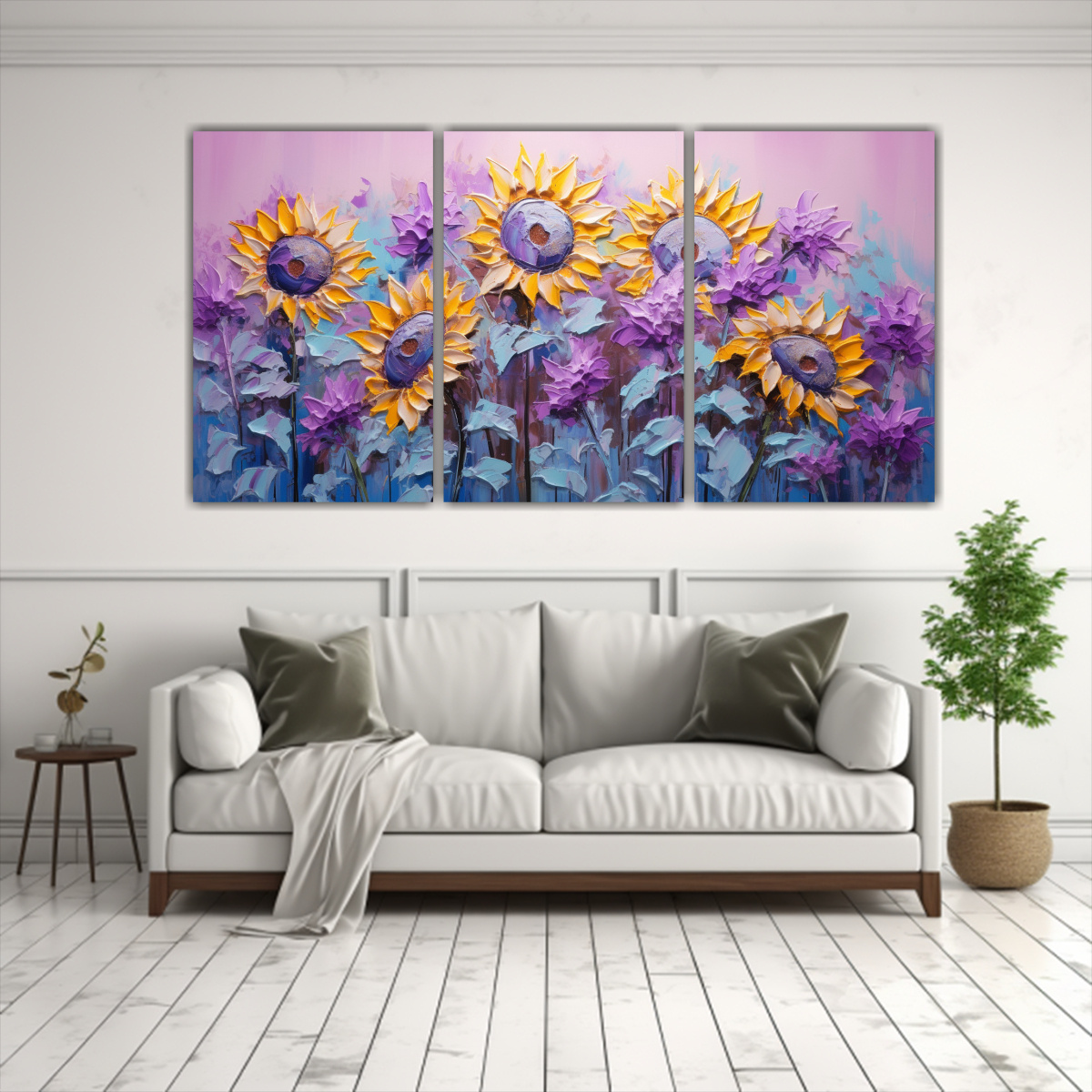 pintura-de-girasoles-morados-en-lienzo-estilo-decorativo-set-3-lienzos-dormitorio-1