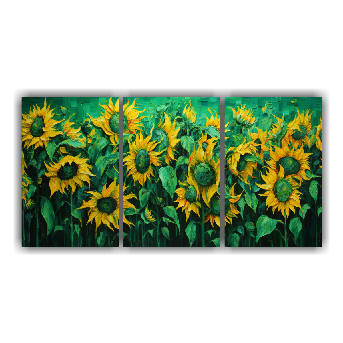 pintura-de-girasoles-verdes-sobre-lienzo-en-estilo-creativo-colores-vibrantes