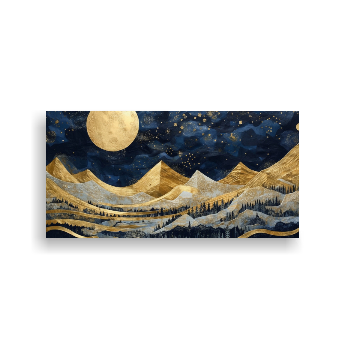 pintura-de-paisaje-con-luna-junto-a-las-monta-as-arte-de-decoraci-n