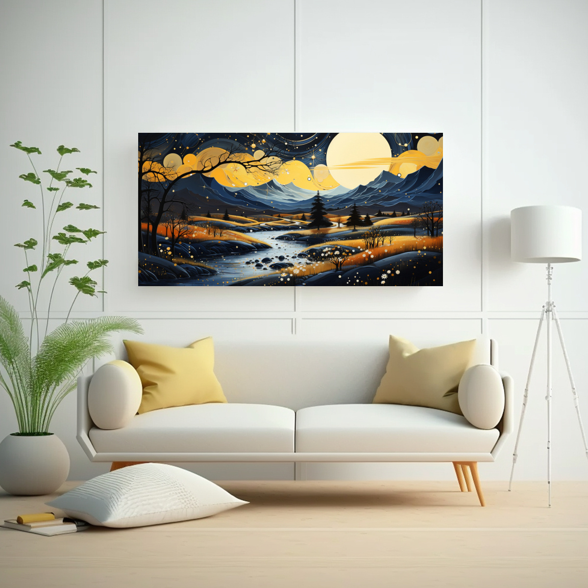 pintura-de-paisaje-con-luna-y-monta-as-tema-de-calma-1