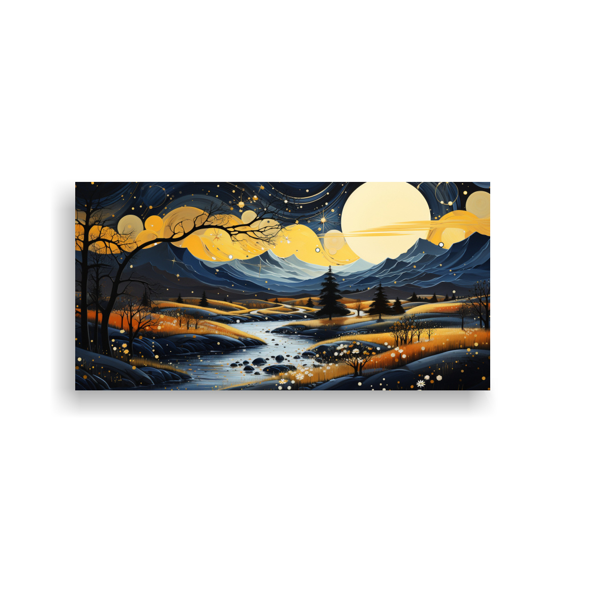 pintura-de-paisaje-con-luna-y-monta-as-tema-de-calma
