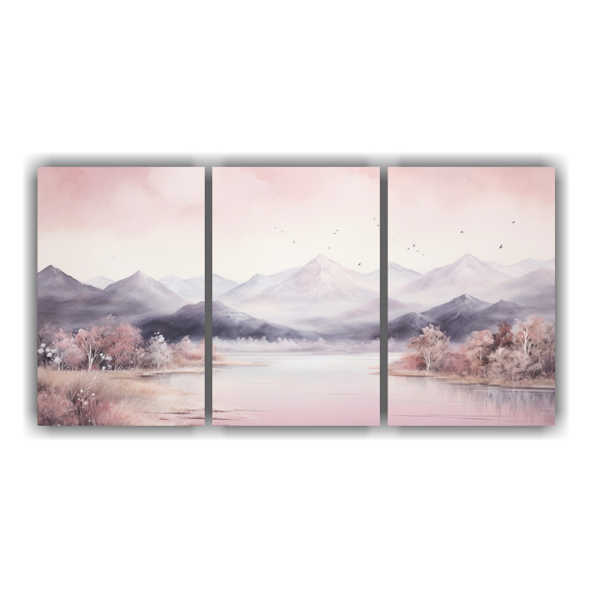 pintura-de-paisaje-de-monta-a-con-estilo-elegante-en-tres-artes-de-pared-