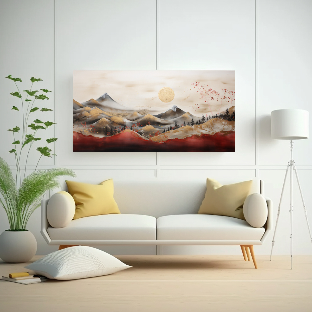 pintura-de-pared-abstracta-monta-a-con-estilo-elegante-y-reflejo-1