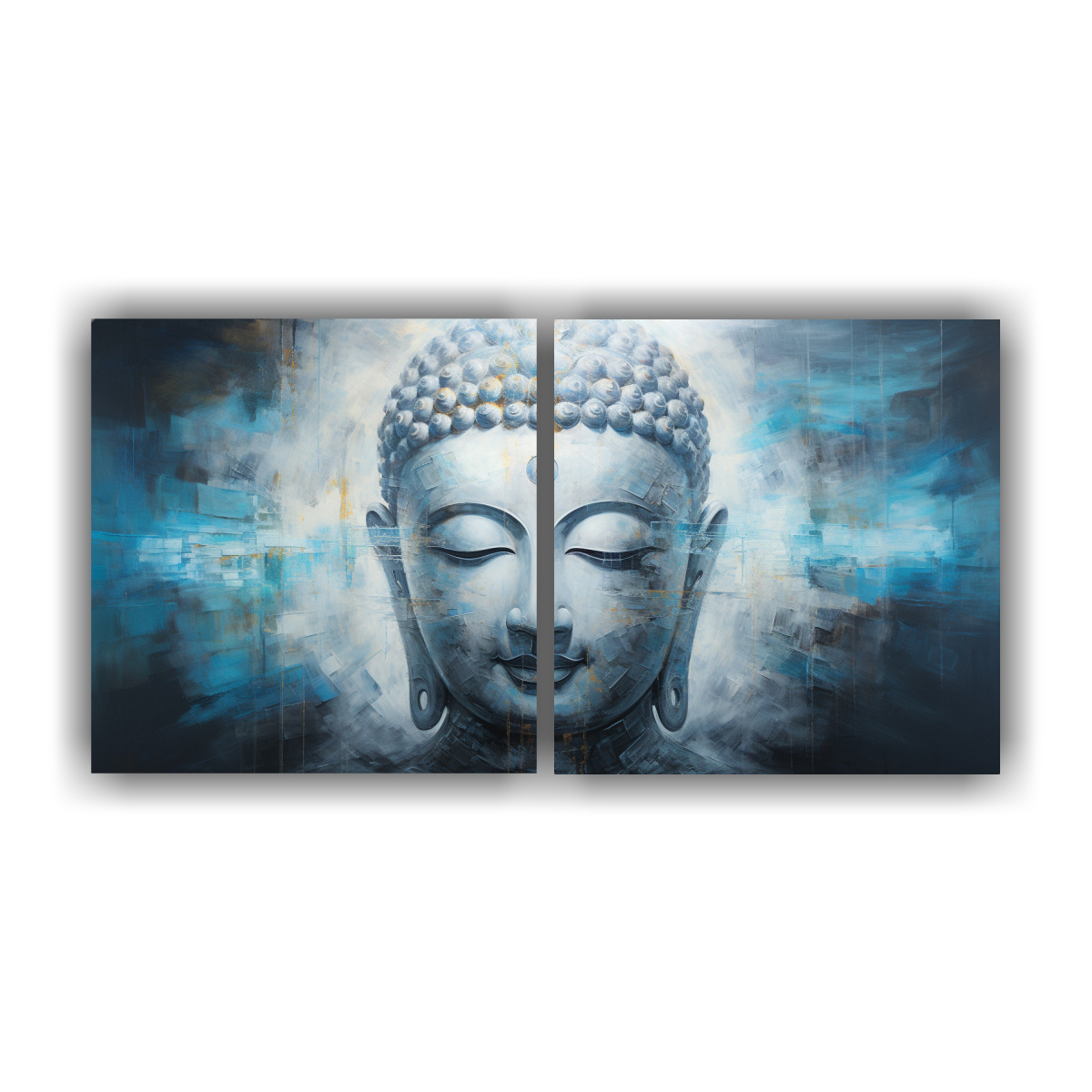 pintura-de-pared-buddha-estilo-abstracto-plateado-y-azul-con-espectacular-elegancia-en-dos-artes-de-decoraci-n-moderna-