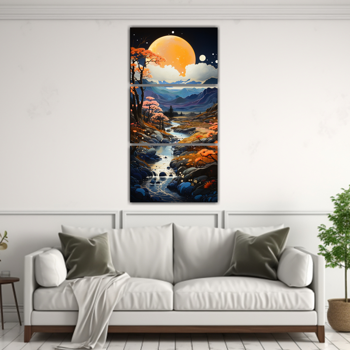 pintura-de-pared-con-luna-y-monta-as-1