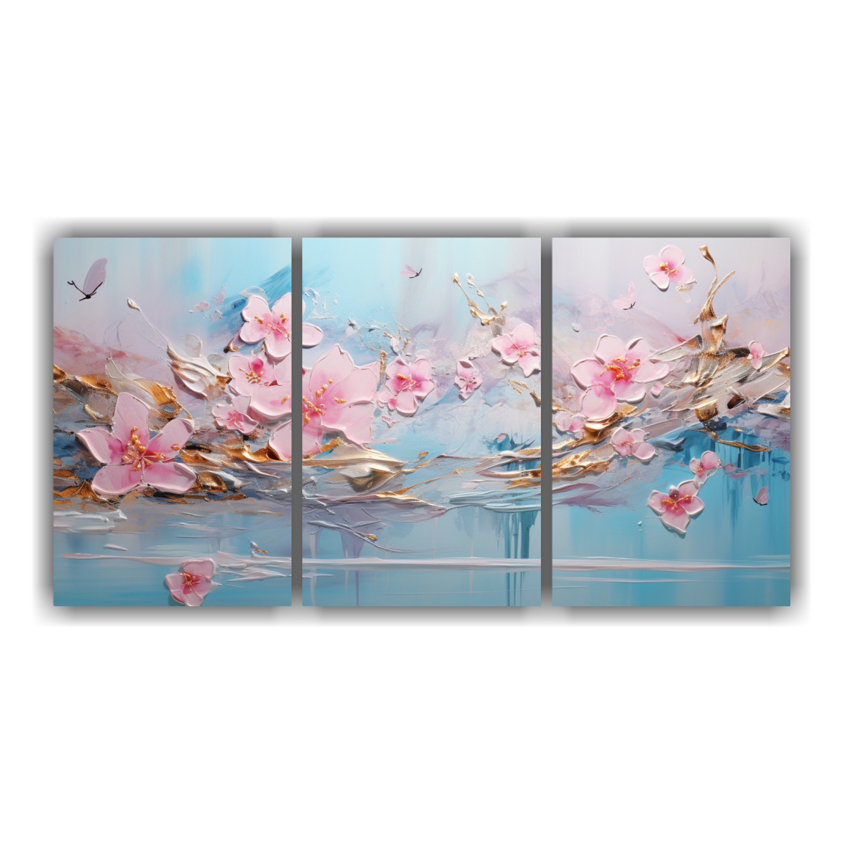 pintura-de-pared-estilo-galer-a-en-rosa-y-dorado