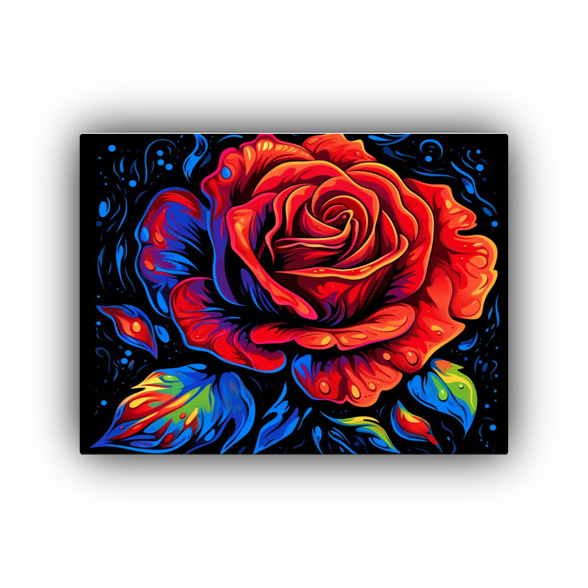 pintura-de-pared-estilo-psicod-lico-rosa-roja-enigm-tica-sobre-fondo-negro-4k-ultra