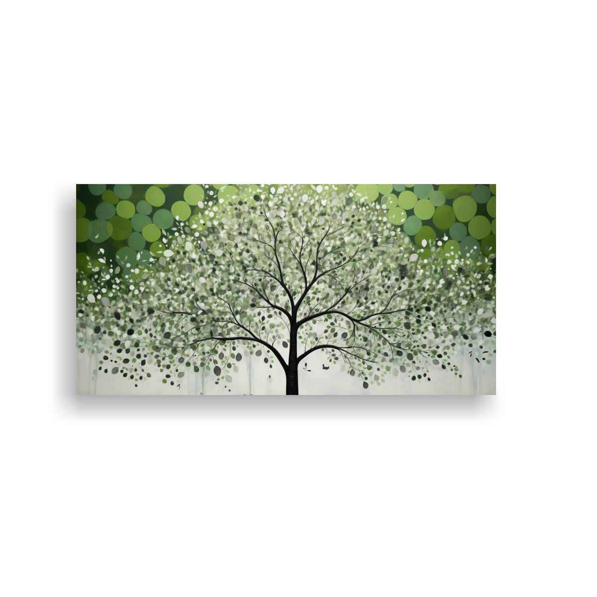 pintura-de-pared-imagen-obra-maestra-del-rbol-en-verde-y-plata-en-s-decoraciones