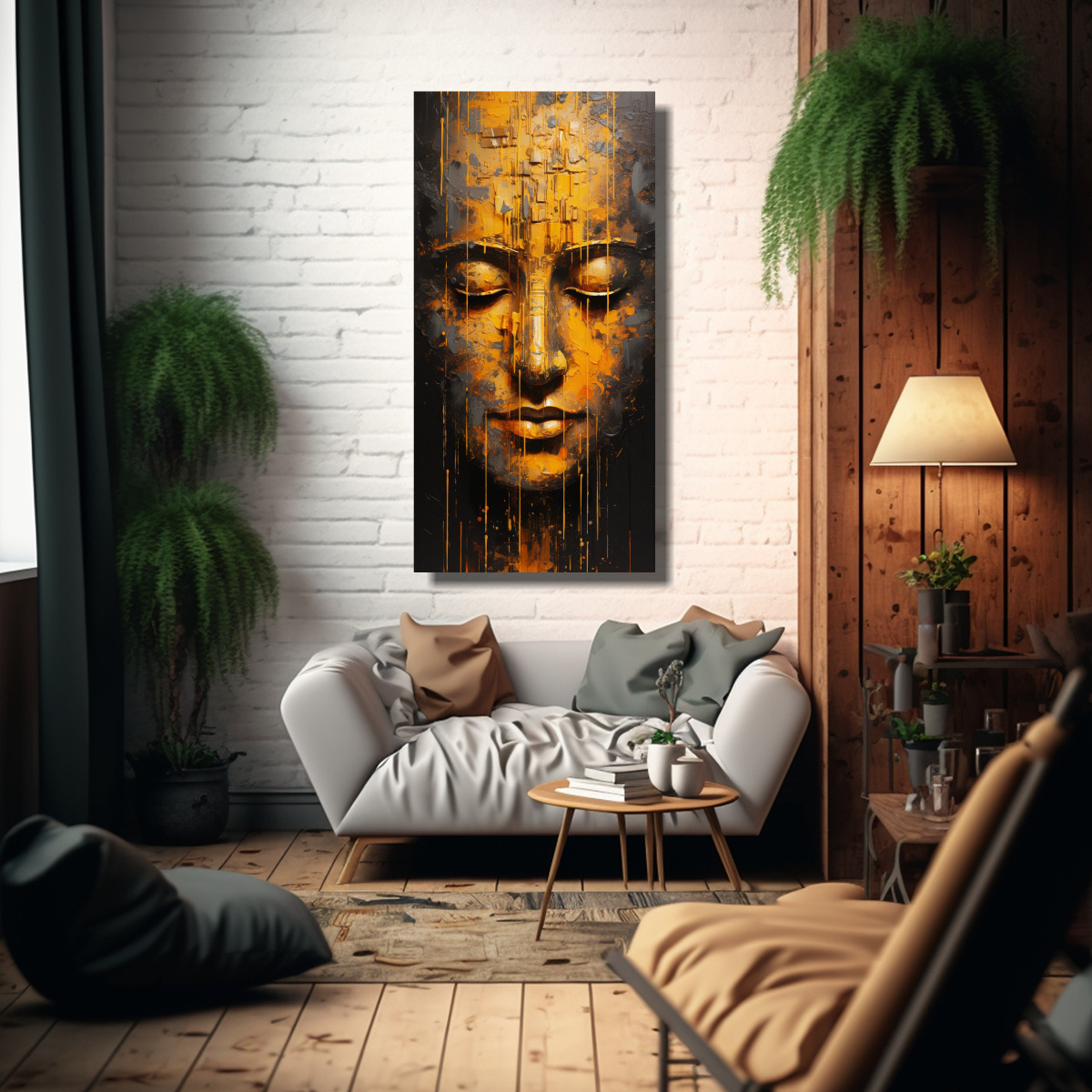 pintura-de-pared-intensa-con-rostro-adorable-de-buda-en-estilo-abstracto-dorado-y-vibrante-1