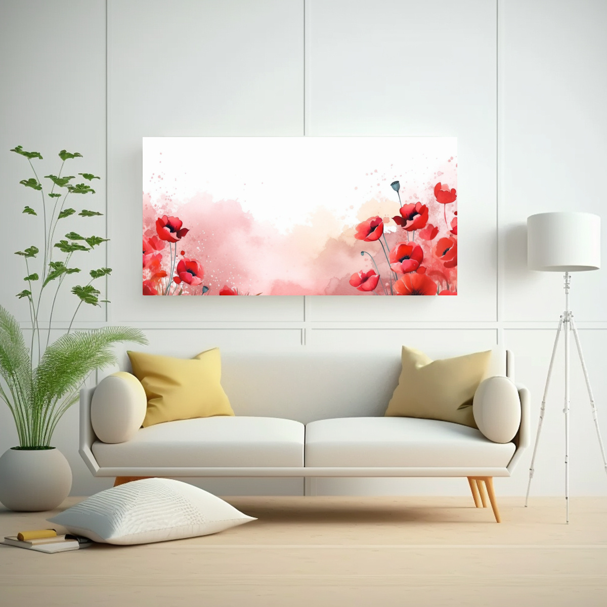 pintura-de-pared-poppies-de-agua-con-espacio-de-copia-1