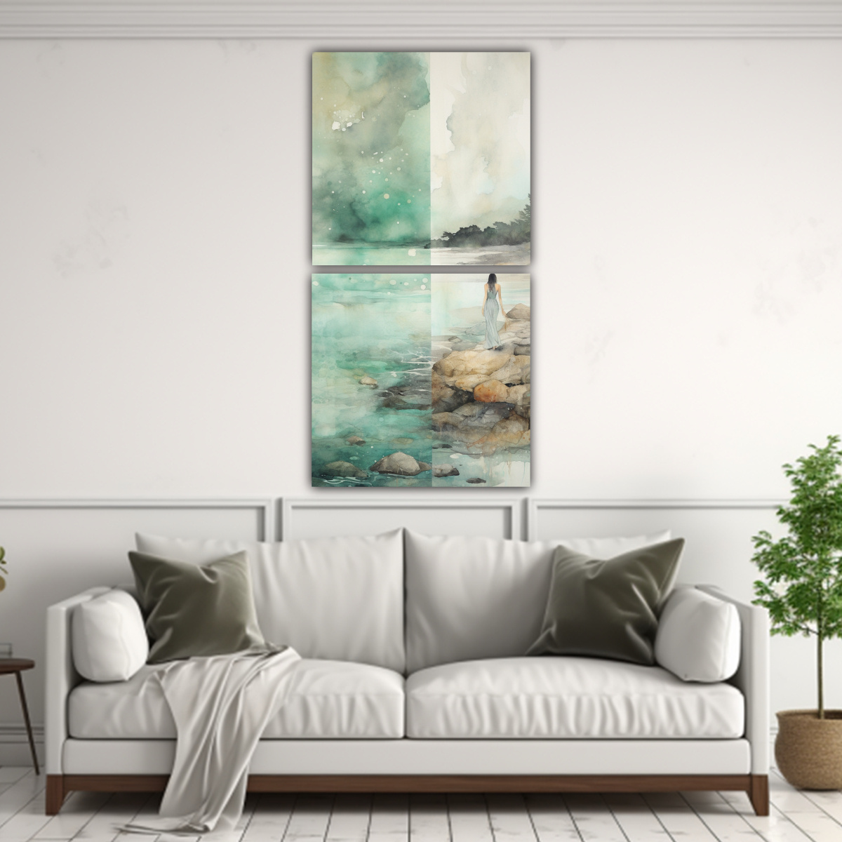 pintura-de-vanguardia-cultural-con-colores-vibrantes-verde-azulado-y-plateado-1