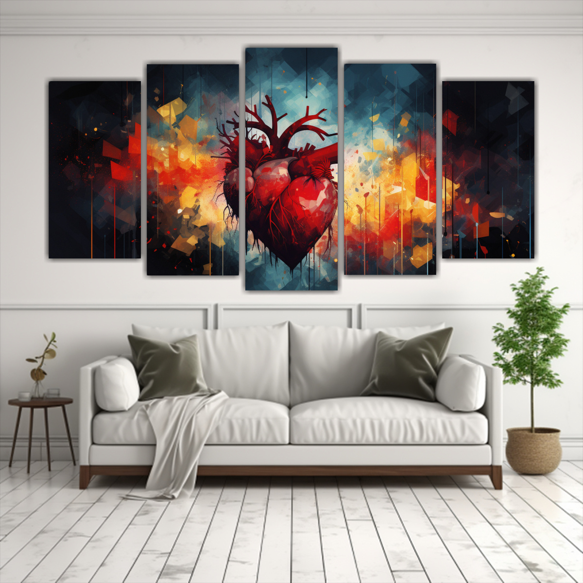 pintura-decorativa-abstracta-cinco-artes-patron-intenso-representaci-n-callejera-del-ritmo-de-los-corazones-1
