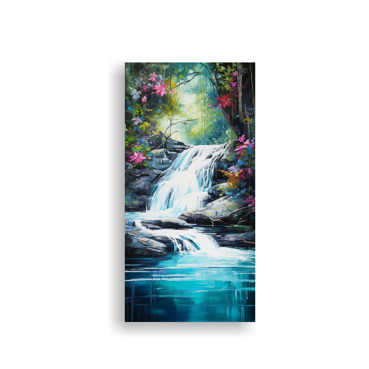 pintura-decorativa-abstracta-de-cascada-tranquila-con-vibrantes-colores