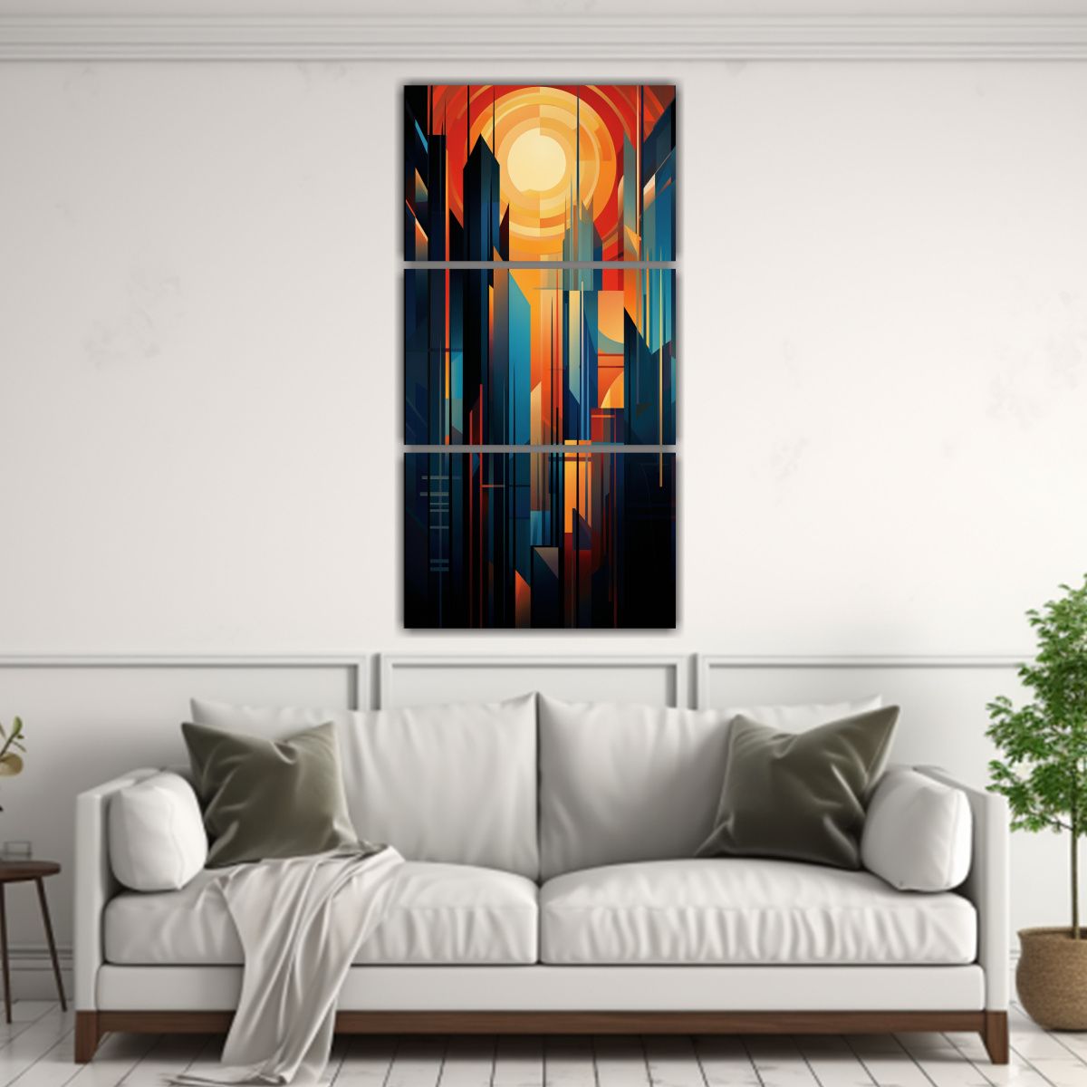 pintura-decorativa-abstracta-de-la-expresividad-de-la-l-nea-de-horizonte-de-una-ciudad-en-estilo-1-1