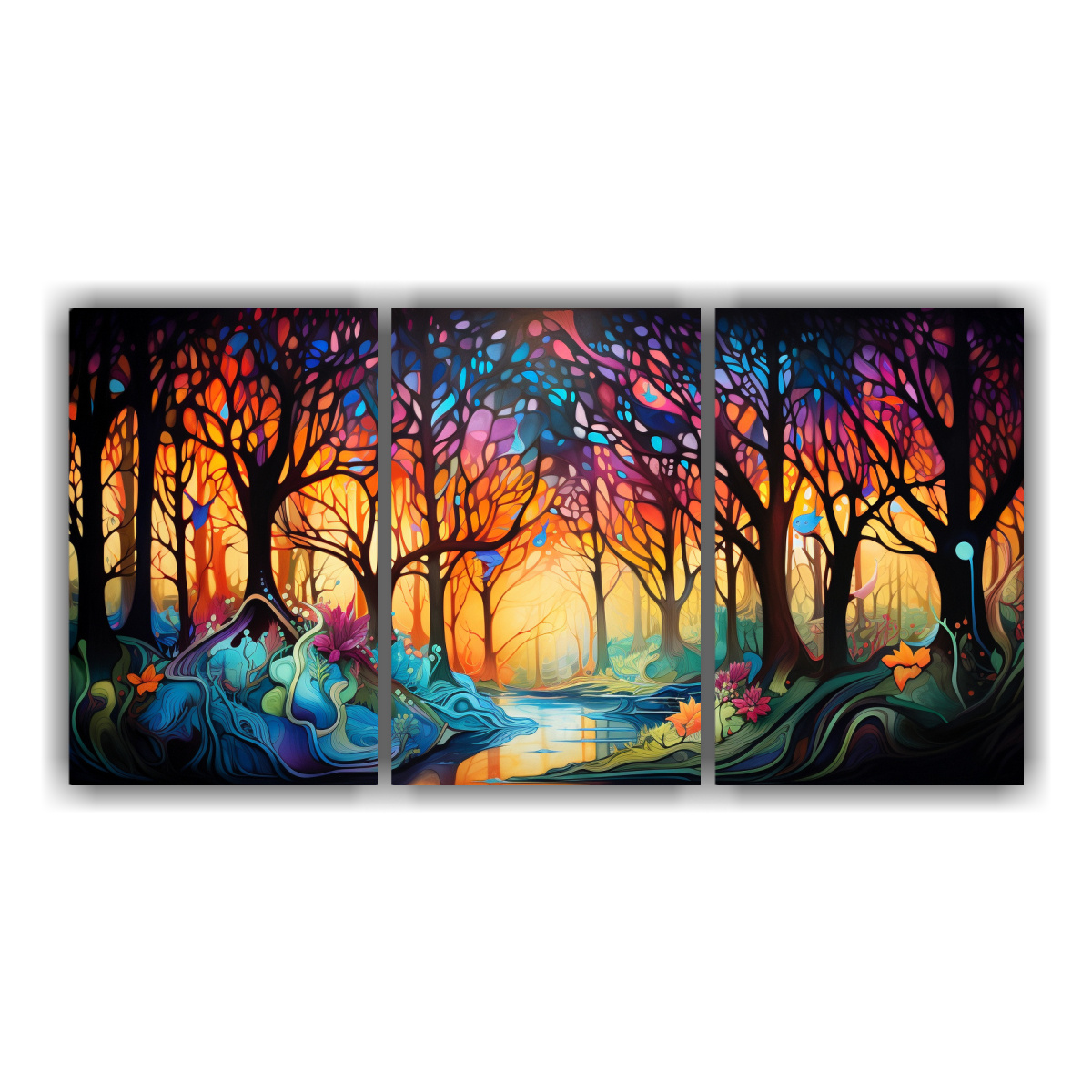 pintura-decorativa-abstracta-del-bosque-vitalidad-en-la-