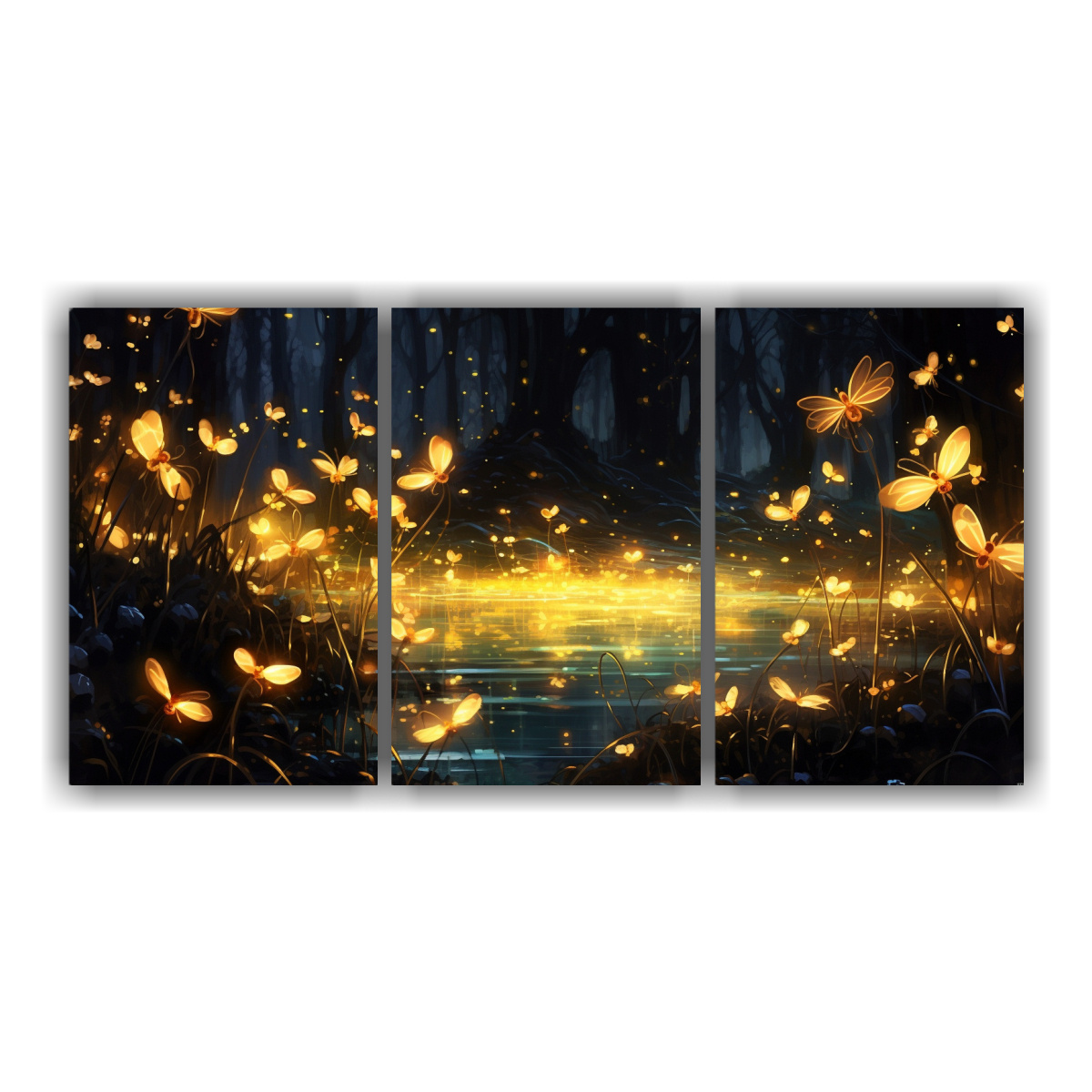 pintura-decorativa-abstracta-el-encanto-m-gico-de-los-luci-rnagas-en-una-pared