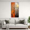 pintura-decorativa-armon-a-crom-tica-con-rbol-en-naranja-y-plata-1