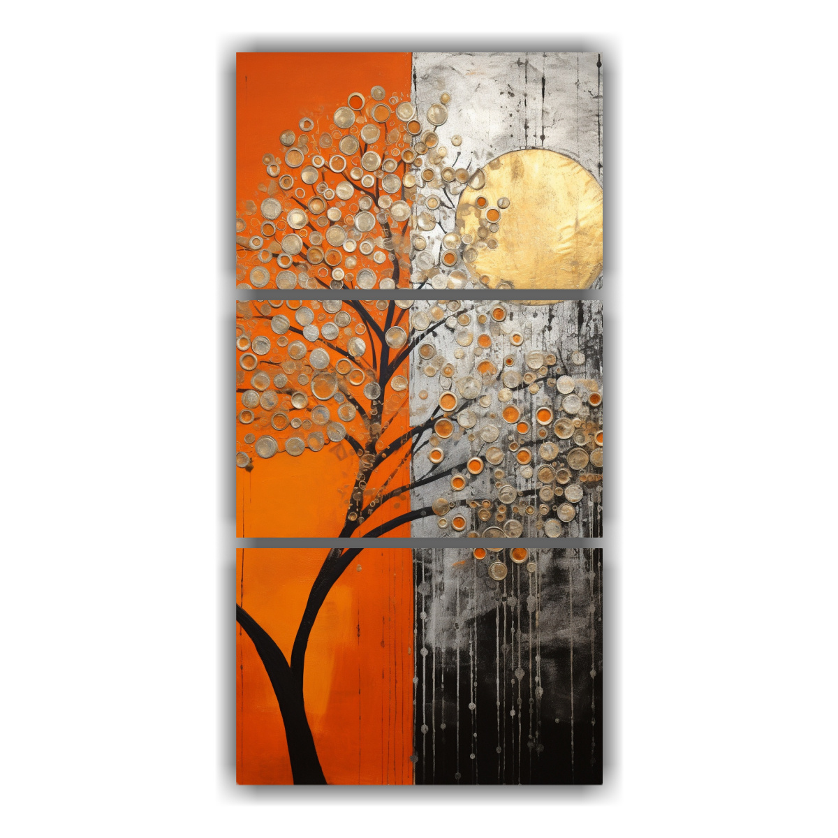 pintura-decorativa-armon-a-crom-tica-con-rbol-en-naranja-y-plata