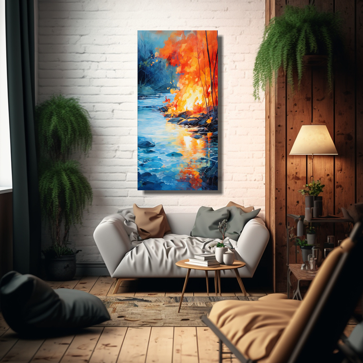 pintura-decorativa-canva-linda-mezcla-de-naranjas-ardientes-y-azules-refrescantes-en-un-ab-1